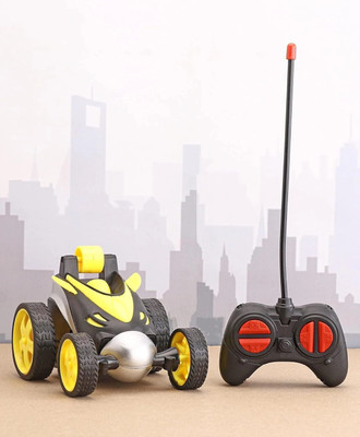 BBG New_Mini Rc Stunt Car Wheel Rotating Vehicle Toy Remote Control Toy for Boy/Girl(Multicolor)