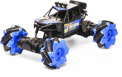 Braintastic Rechargeable Drift Climbing High Speed Racing Crawling Stunt RC Car for Kids(Blue, Blue)