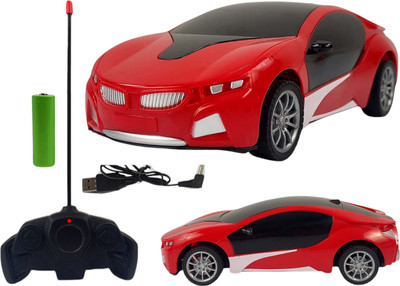 Wishkart 1:22 Scale Rechargeable Remote Control Famous Sports Car with 3D Lights on Roof(Multicolor, Red)