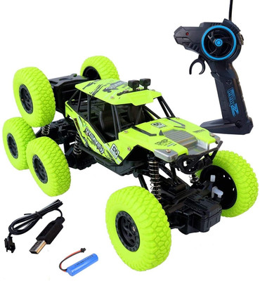Pepstter 1:18 Scale Monster 8 Wheel Rock Crawler Remote Control Car Toys for Kids Boys(Assorted color)