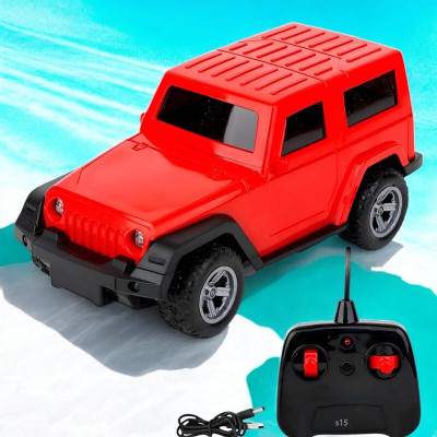 Just97 Remote control Thar Rechargable RC Toys For Kids With Music_F15(Red)
