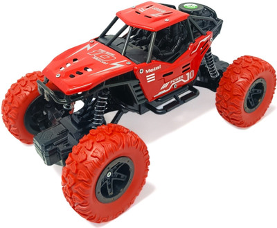 Aavkar creation Metal Body Rock Crawler car with mist smoke remote control car for kids_AV6(Multicolor)