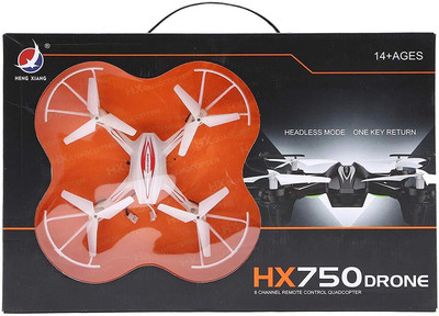 Anushka Toys HX-750 Drone Remote Control Quadcopter/Unbreakable Blades(Multicolor)