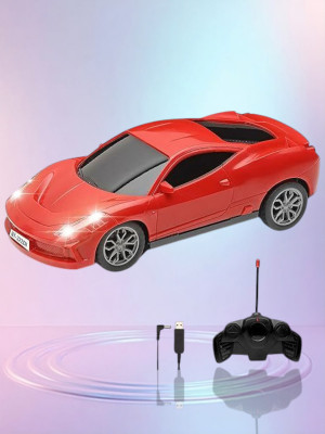 AS TRADERS Famous Car Rechargeable Remote Control Toy R4(Red)