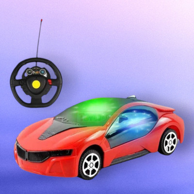 Xcillince Toys 3D Fast Steering Remote Car (multicolour)_A43(Multicolor)