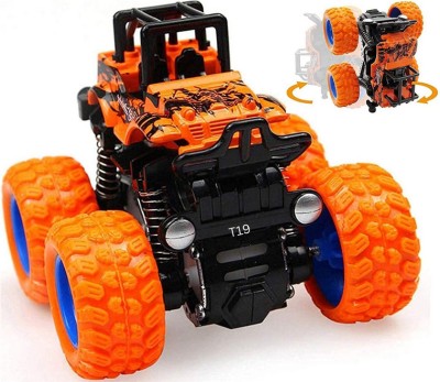 Just97 Friction Powered Monster Truck Toy for Kids, Truck for Toddlers T11(Orange)