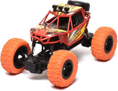 Braintastic Rechargeable Rock Climber Crawler Off Road Racing Stunt RC Car Toys for Kids(Red)