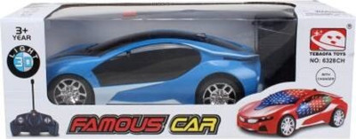 Skyler Collection Skyer Collection Rechargeable Famous car with 3D Lights(Blue)