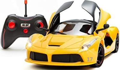 SNM97 Rechargeable Ferrari Style Remote Control Car With Opening Doors_RAC-22(Yellow)