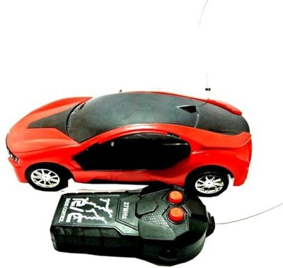 3 Jokers 3D LED Light Fast Modern Car with Remote Control(Red)