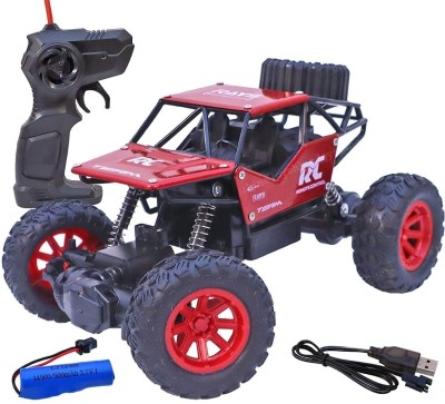 GOSHOPPE ENTERPRISES Four Wheel Remote Control Car for Kids, Monster Truck Rock Crawler(Multicolor)