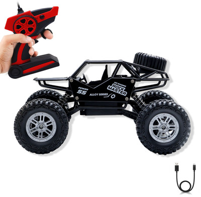 Wonder Remote Control Rock Crawler Master Monster Car for Kids Black(Black)