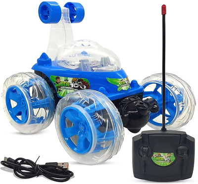 Mahi Zone Remote Control 360 Degree Stunt car with Colorful Lights and Music for Kids(Multicolor)