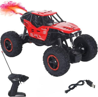 Pepstter Remote Control Car Big Size Rock Crawler Water Mist Smoke Effect Spray(Multicolor)