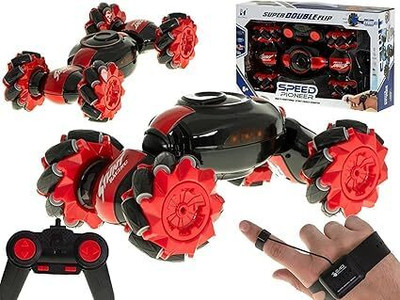 mayank & company Plastic Rc Car, 1 Stunt Rc Car, 1 Watch Gesture Remote Control, 1 Remote(Multicolor)