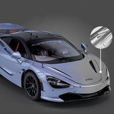 RAMSHREE Blue McLaren Style Die-Cast Metal Sports Car Toy(Blue)