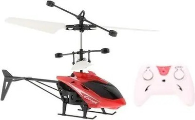 Little Finds Remote Control Sensor Flying Helicopter Toy(Red)
