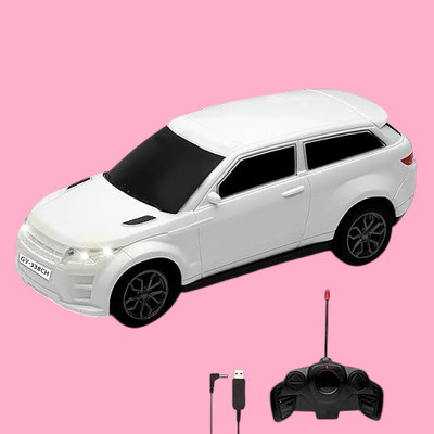TOYACHI 3D Famous Car Rechargeable Remote Control Toy W7(White)
