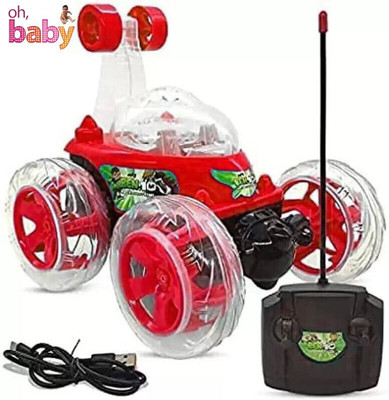 Toodles NEW_Angry Bird Rechargeable Remote Controlled Stunt Car With Led Lights(Multicolor)