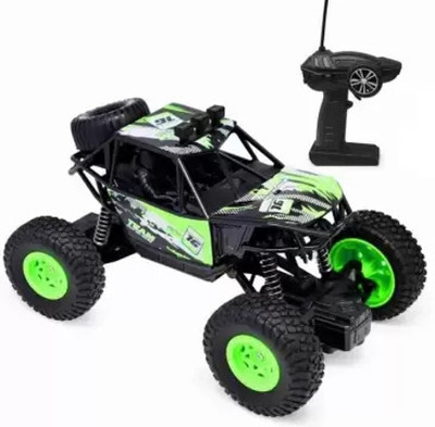 Nickspool Remote Control Rock Crawler Drive 1:20 Metal Alloy Body Rock Climber Monster Car(Green)