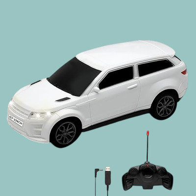 AS TRADERS 3D Famous Car Rechargeable Remote Control Toy W3(White)