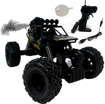 Aavkar creation Off Roader Back Car 4x4 With Mist Smoke And Fully Remote Controlled(Multicolor)