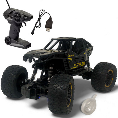 HouseOfCommon Rock Crawler Car for Kids with Remote Control and Mist Smoke Monster Truck_ZL(Multicolor)