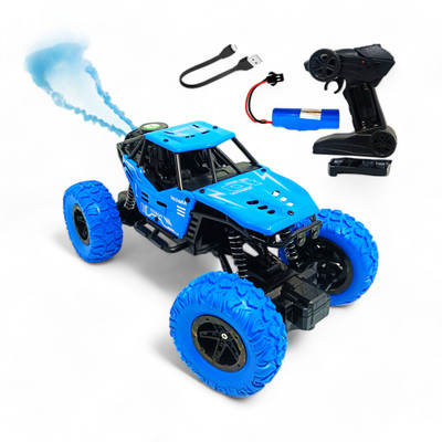 ZODZE Metal Body Rechargeable Remote Control Rock Crawler Car for kids_C28(Blue)