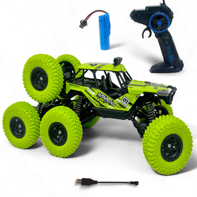 Aavkar creation 4x4 Rock Car Green For kids With Fully Remote Control & 8 Rock Drive Monster(Multicolor)