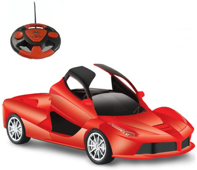 Wembley High Speed Rechargeable Remote Control RC Car for Kids Openable Doors LED Lights(Red-1)