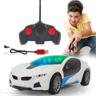 AS TRADERS Remote Control Chargeable 3D Lighting Famous Car for Kids(Multicolor)