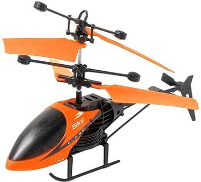LoftNSoft Presents Remote Control Helicopter USB Chargeable Cable for Boys,Girls Pack of 1(Orange)