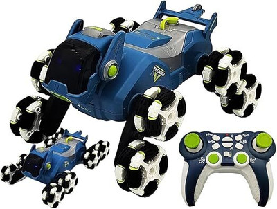 SHARNGA Remote Control Stunt Car Vehicle RC Robot Dog Mechanical Animal Toys(Multicolor)