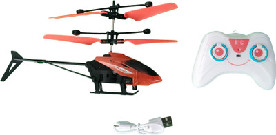 JOYWHIZ Remote Control Helicopter Indoor and Outdoor Game Gravity sensor Helicopter(Red)