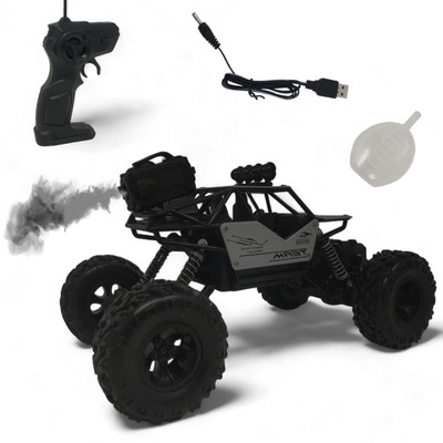 Aavkar creation Off Roader Car 4x4 Sliver With Mist Smoke And Fully Remote Controlled(Multicolor)