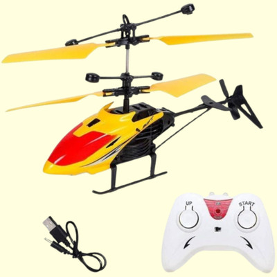 JRCLUB Remote Control Toy Charging Helicopter with 3D Light Toys 37(Multicolor)
