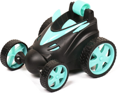 Braintastic Remote Control RC Rechargeable 360° Rotating Small Stunt Car Toys for Kids(Blue)