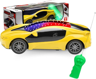 Just97 Famous Remote Control High Speed Racing Car Toy for Kids C8(Yellow)