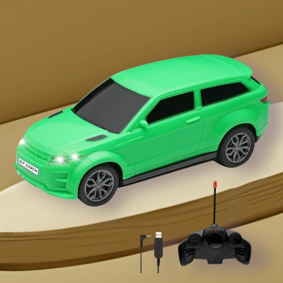 Toodles NEW_3D Famous Car Rechargeable Remote Control Toy G13(Green)