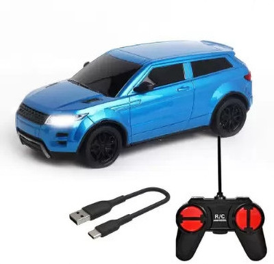 Tenmar Mini 1:24 Scale Rechargeable Remote Control car with Battery (BLUE)(Blue)