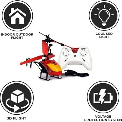 LoftNSoft Remote Control Helicopter USB Chargeable Cable for Boys,Girls Pack of 1(Multicolor)