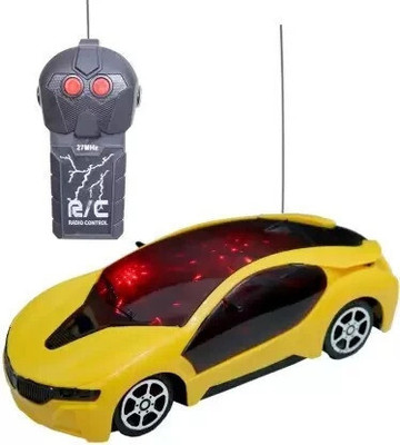 HK Toys Wireless Remote Control Fast Modern Car With 3D Lights Toy for Kids(Multicolor)