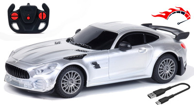 frendo High Speed 1:24 Rechargeable C type charging Mini Remote Control Racing Car(Silver)
