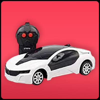 WELCO Wlco 3D LED LIGHT REMOTE CONTROL CAR LED Flashing Lights & Sound Effects_A39(Multicolor)