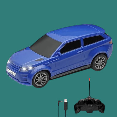 AS TRADERS 3D Famous Car Rechargeable Remote Control Toy B8(Blue)