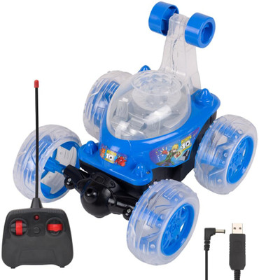 Kidzblend Rechargeable 360° Rotating & Rolling Stunt Car with Cable & Remote(Multicolor)