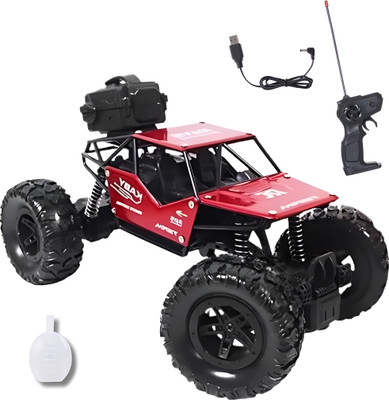 FS TOYS Monster Truck Rock Remote Control Rc Car Toys for Kids with Smoke Rock Crawler(Multicolor)