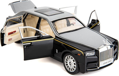 Akvanar 1/24 Rolls-Royce Phantom metal Car,Zinc Alloy Pull Back Toy Diecast Sound Light(Multicolor)