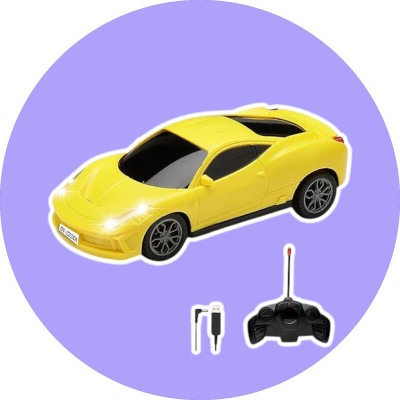 TOYACHI Famous Car Rechargeable Remote Control Toy Y12(Yellow)