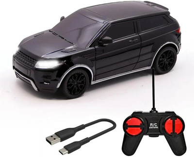 Wembley High Speed Mini 1:24 Scale Rechargeable Remote Control car with Lithium Battery(Black)